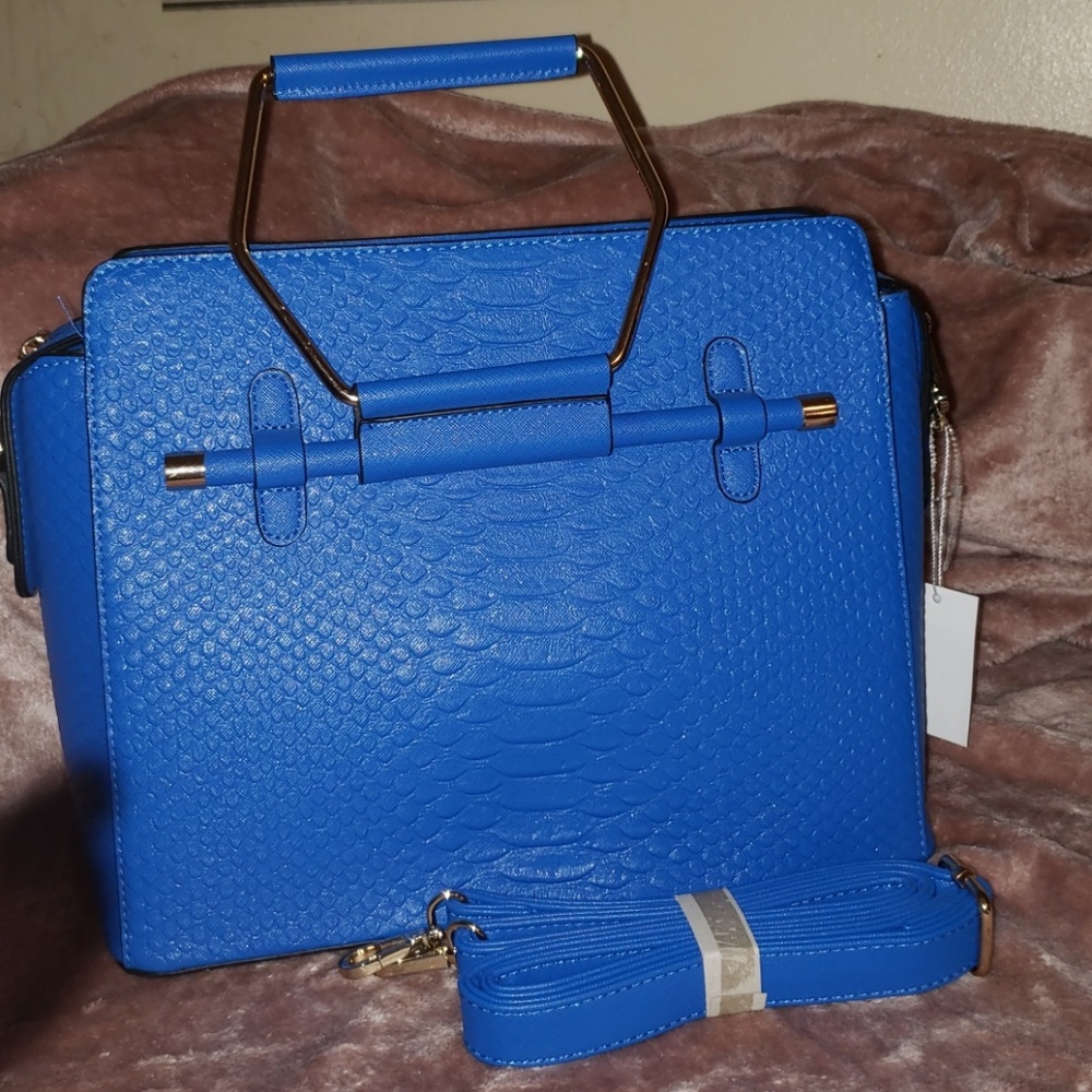Blue Alligator Skin Purse